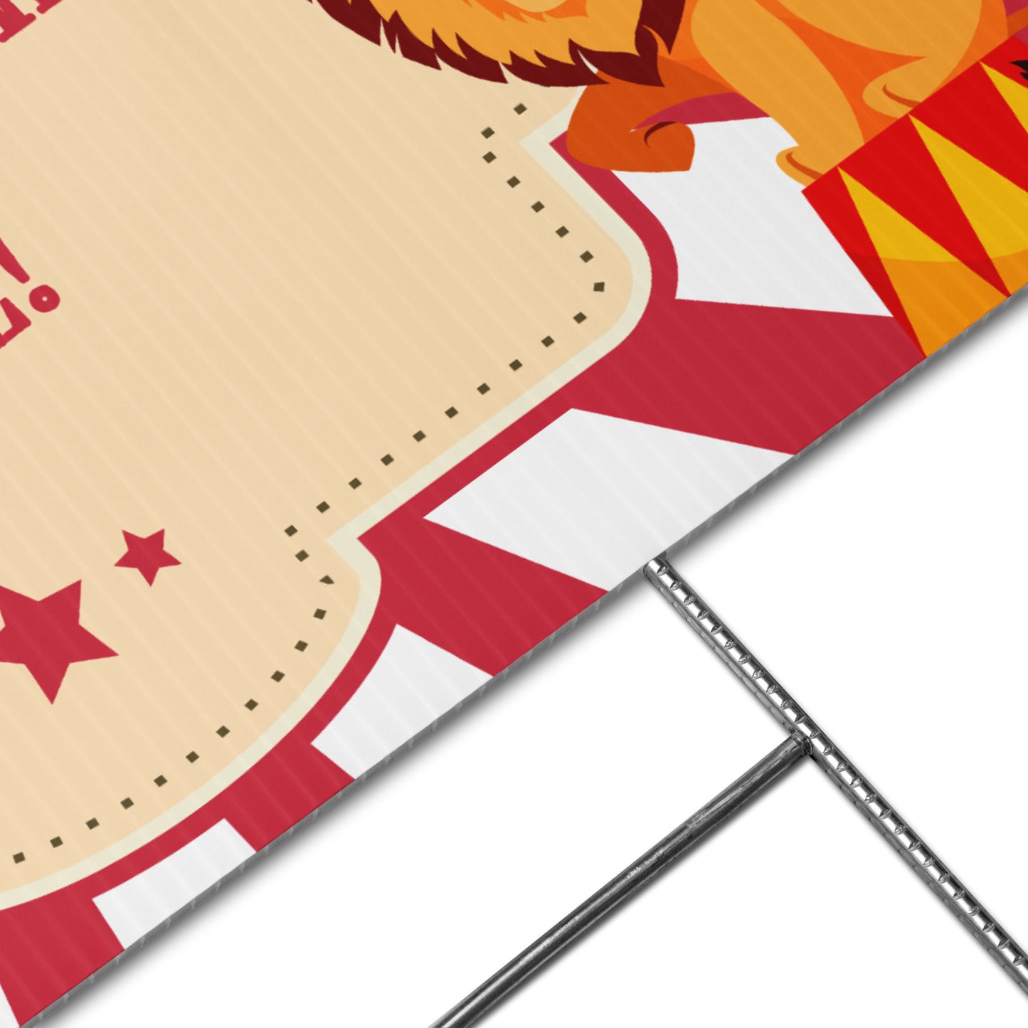 Circus Party Yard sign