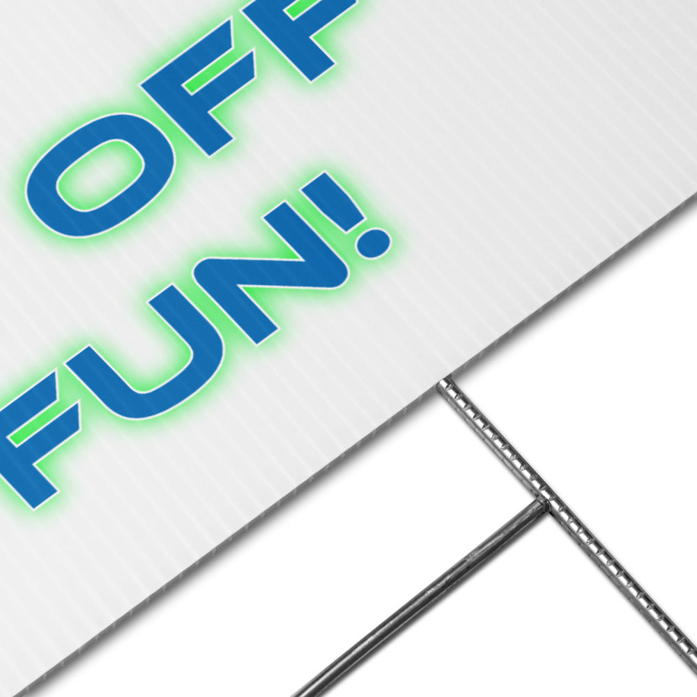 Space Party Yard sign