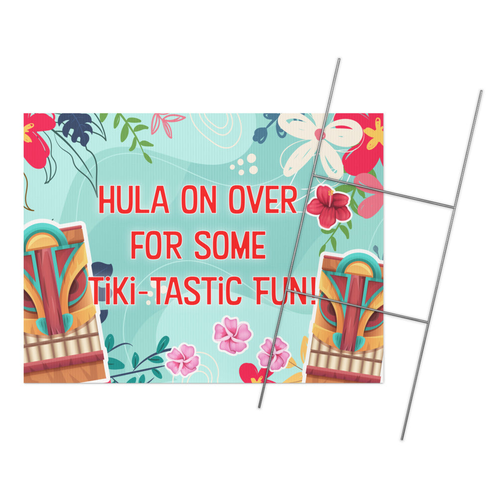 Luau Party Yard sign