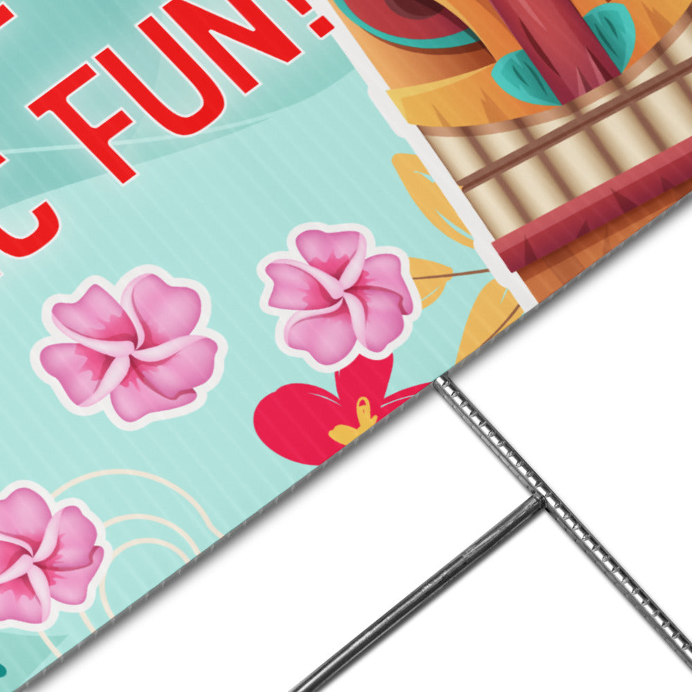 Luau Party Yard sign