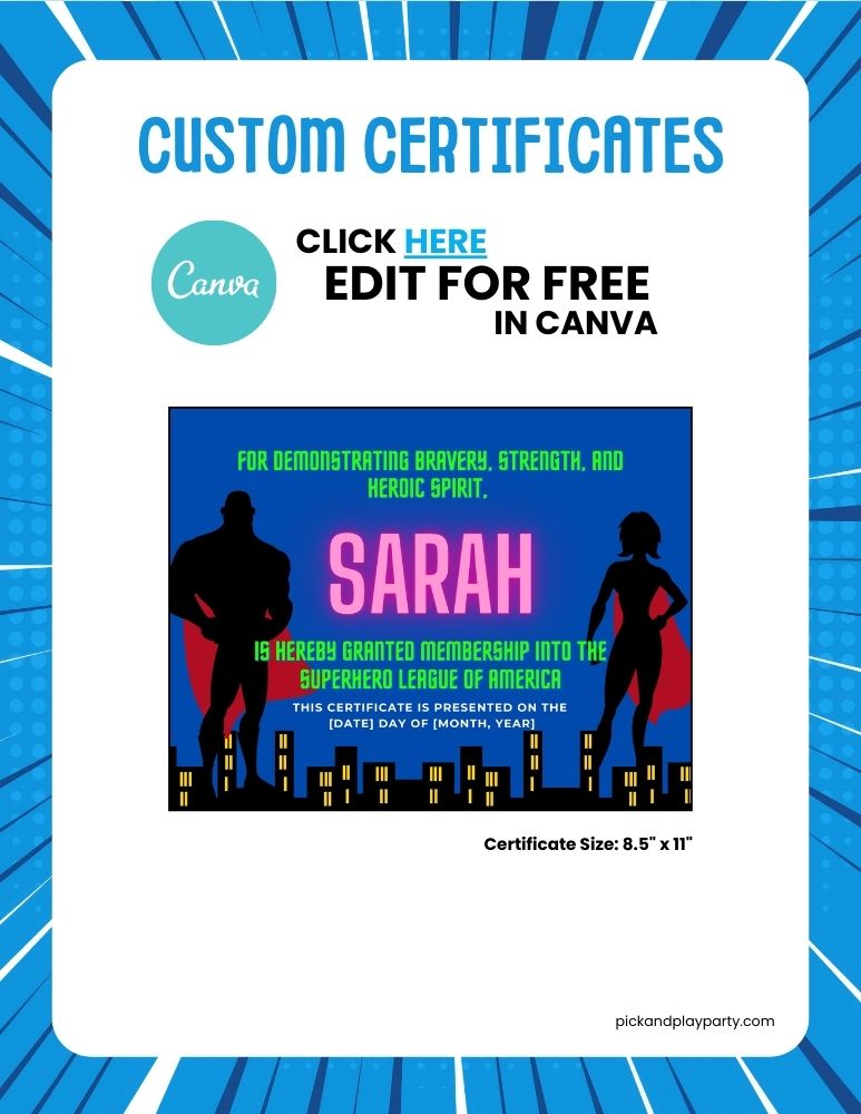 Superhero Birthday Bundle
