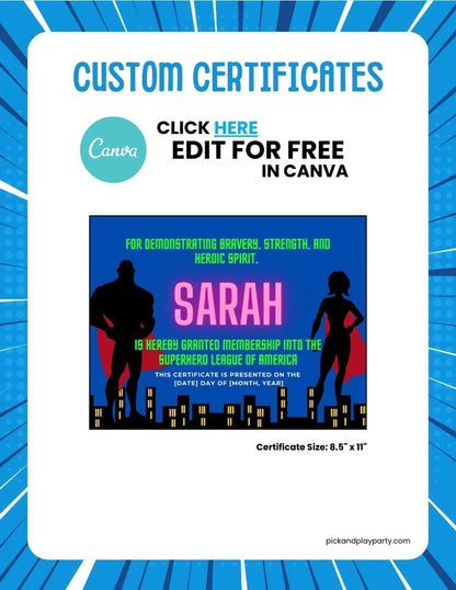 Superhero Birthday Bundle