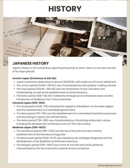 Japan Family Fun Night