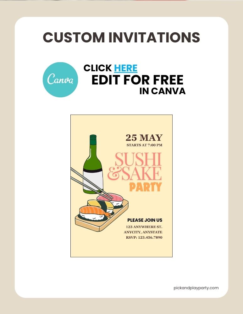 Sushi and Sake Party