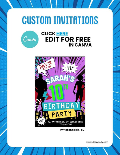 Superhero Birthday Bundle
