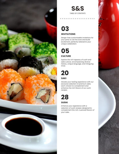 Sushi and Sake Party