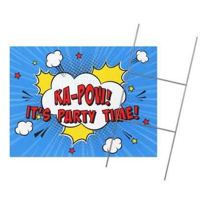 Superhero Party Yard sign