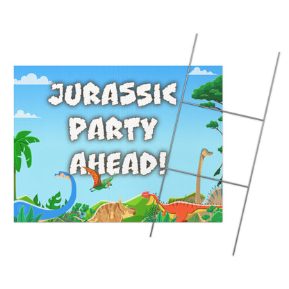 Dinosaur Party Yard sign