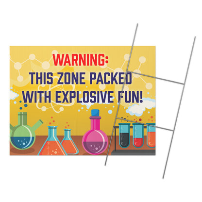 Science Party Yard sign