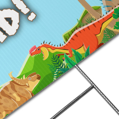 Dinosaur Party Yard sign